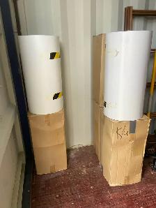 white aluminum flat stock