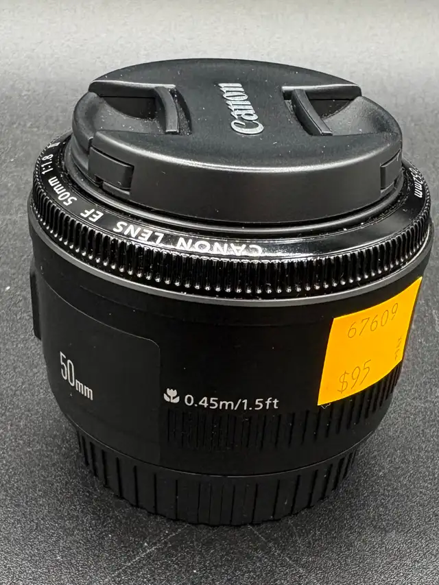 Canon EF 50mm Camera Lens with Lens Caps
