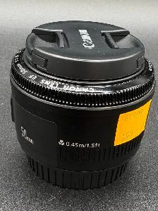 Canon EF 50mm Camera Lens with Lens Caps