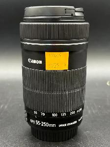 Canon EFS 55-250mm Camera Lens with Lens Caps
