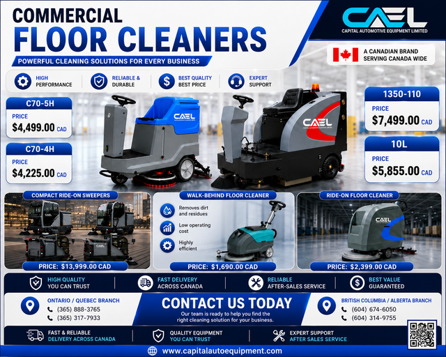 CAEL COMMERCIAL & INDUSTRIAL CLEANING EQUIPMENT – FLOOR SCRUBBER