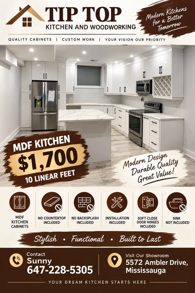 MDF kitchen $1700