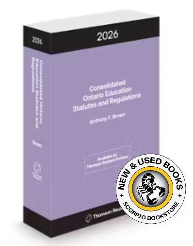 Consolidated Ontario Education Statutes 2026 9781038217523