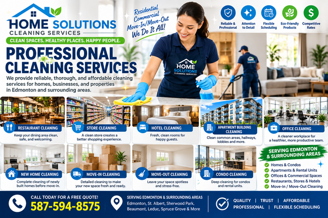 Professional Cleaning Services – Homes, Offices, Restaurants & M