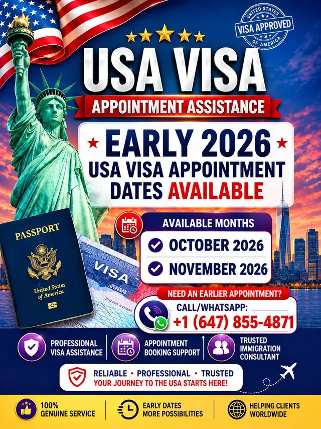 early usa visa appointment dates are available
