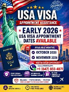 early usa visa appointment dates are available