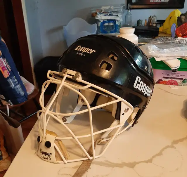 Cooper Broomball Helmet & Gloves
