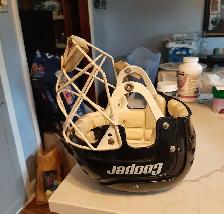 Cooper Broomball Helmet & Gloves - Photo 2