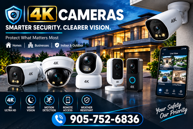 4K CCTV Surveillance – Cameras, Recording & Alarm Systems