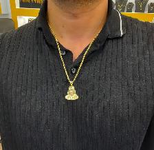 10k Yellow Gold Chain & Pendant - Photo 4