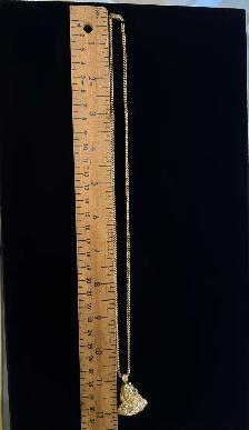 10k Yellow Gold Chain & Pendant - Photo 5