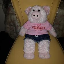 BEAU GRAND COCHON-FILLE ROSE NEUF 17'HAU D'ATELIER TOUTOU $15.00