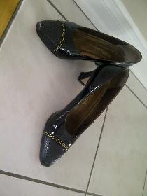 BEAUX SOULIERS FEMME GR6, FX LaSALLE D'ITALIE, NOIR OR: $15.00 - Photo 3