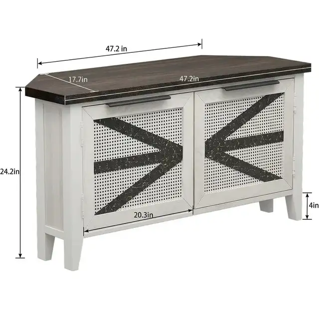 Brand New 47' Farmhouse Corner TV Stand Special Selling at $139