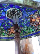 Tiffany Style Stained Glass Lamp - Photo 4