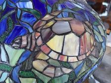 Tiffany Style Stained Glass Lamp - Photo 6