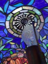 Tiffany Style Stained Glass Lamp - Photo 7