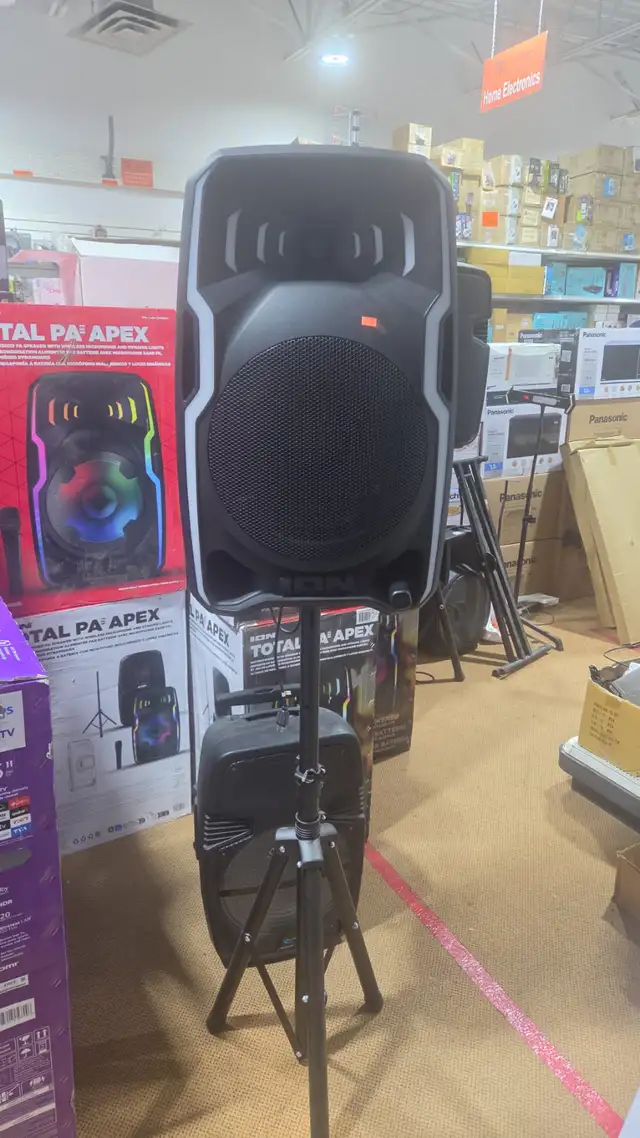 ION Audio Total PA Apex Battery-Powered Speaker Wireless Microph