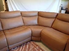 Brown Leather Sectional - Photo 2