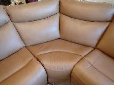 Brown Leather Sectional - Photo 6