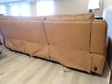 Brown Leather Sectional - Photo 9