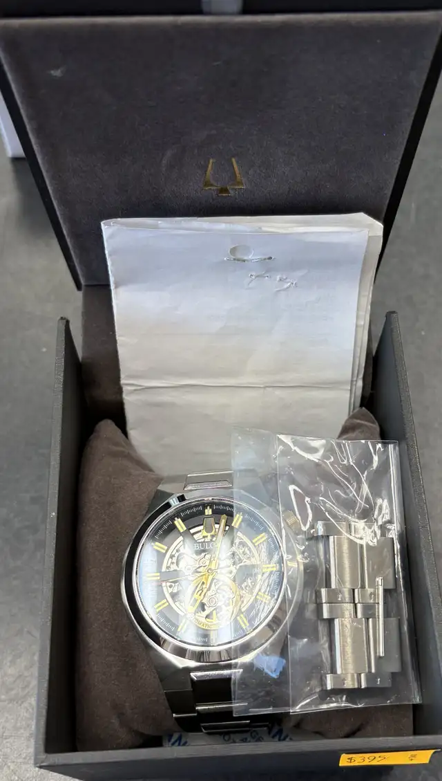 Bulova Men's Maquina Automatic Skeleton Watch - Complete in Box