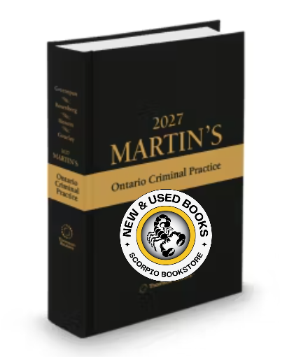 Martin's Ontario Criminal Practice 2027 Edition 9781038216755