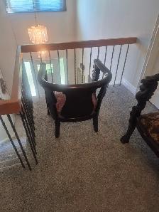 Antique Victorian/ Empire Revival  Settee(Love Seat) & 2 Chairs - Photo 3