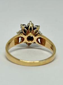 14k vintage sapphire Diamond Ring - Photo 5