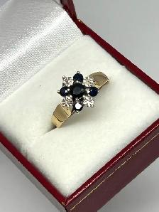 14k vintage sapphire Diamond Ring - Photo 6