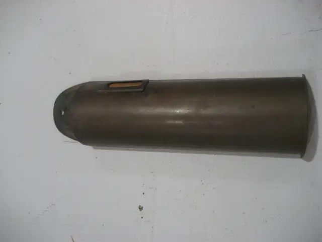 Vintage brass wall mount match holder with striker