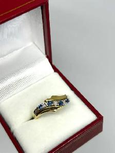 18k Sapphire Diamond Ring - Photo 3