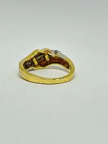 18k Sapphire Diamond Ring - Photo 6