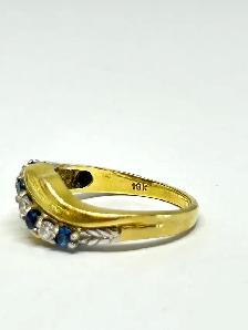 18k Sapphire Diamond Ring - Photo 7