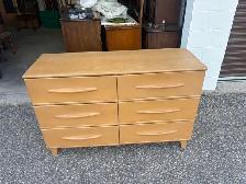 Free delivery used Six-Drawer Wooden Dresser