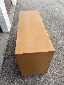 Free delivery used Six-Drawer Wooden Dresser - Photo 3