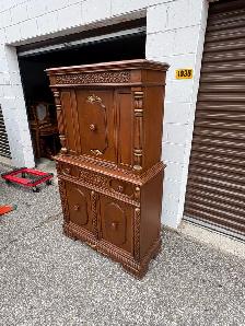 Free delivery antique Vintage Wooden Hutch Cabinet - Photo 6