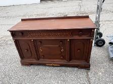 Free delivery antique Vintage Solid Wood Credenza Sideboard - Photo 2