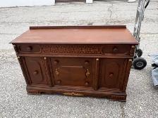 Free delivery antique Vintage Solid Wood Credenza Sideboard - Photo 3