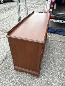 Free delivery antique Vintage Solid Wood Credenza Sideboard - Photo 4