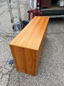 Free delivery used Six-Drawer Pine Dresser - Photo 5