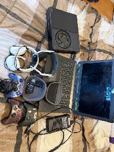 Xbox One, 3 manettes, 2 casques et PC Alienware