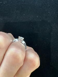 white Gold diamond ring 18k - Photo 3