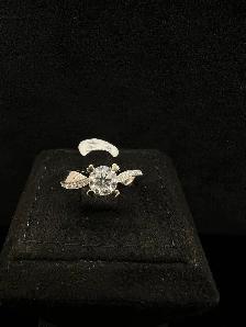 white Gold diamond ring 18k - Photo 6