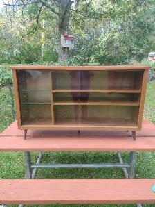 Retro cabinet glass sliding doors