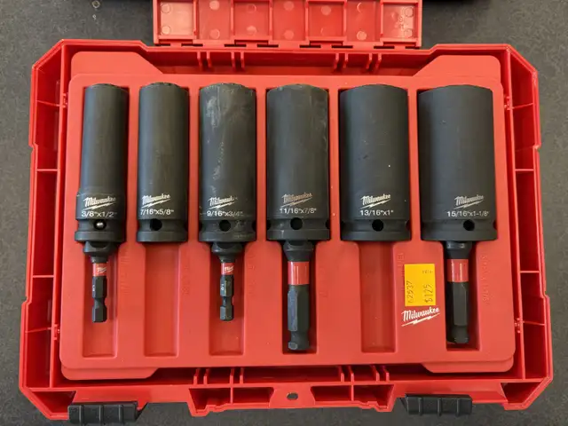 Milwaukee 1/2' 12-Point Mechanic 10 pc. Socket Set in Case