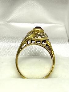 18k  Ruby Diamond  Cocktail Ring - Photo 3