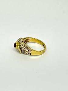 18k  Ruby Diamond  Cocktail Ring - Photo 6