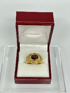 14k Vintage Men’s Garnet Ring