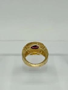 14k Vintage Men’s Garnet Ring - Photo 4